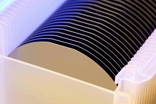 Silicon Wafers in Holder